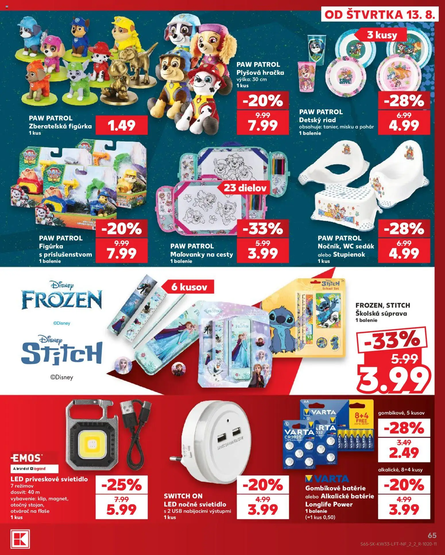 Nové Kaufland akcie – leták je platný od 13.08.2026 | Strana: 65