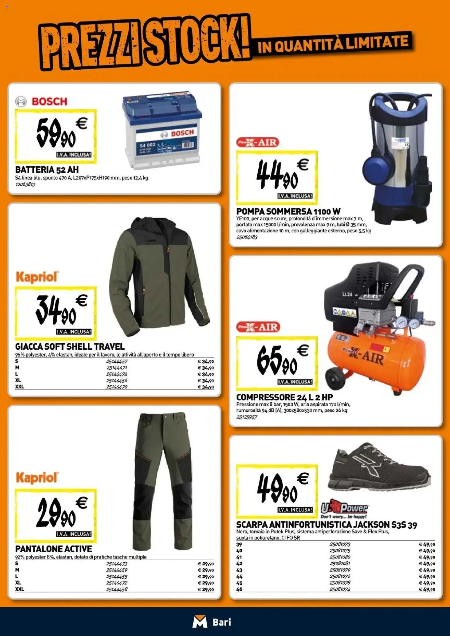 Nuovo TECNOMAT catalogo Bari dal 24/09/2026 > offerte anteprima 🛍️ | Pagina: 20 | Prodotti: Cavo, Tubi, Tasche, Batteria