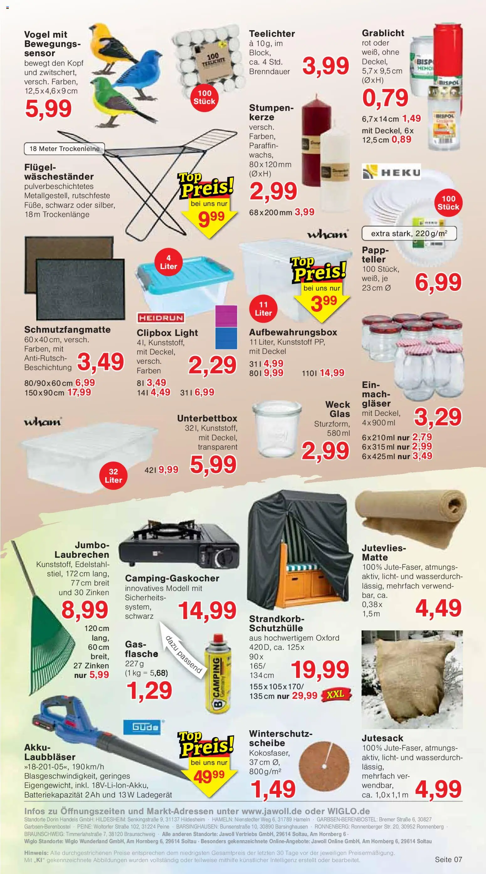 Wiglo Wunderland Prospekt – gültig ab 05.10.2026 | Seite: 11 | Produkte: Schmutzfangmatte, Waschestander, Ladegerät