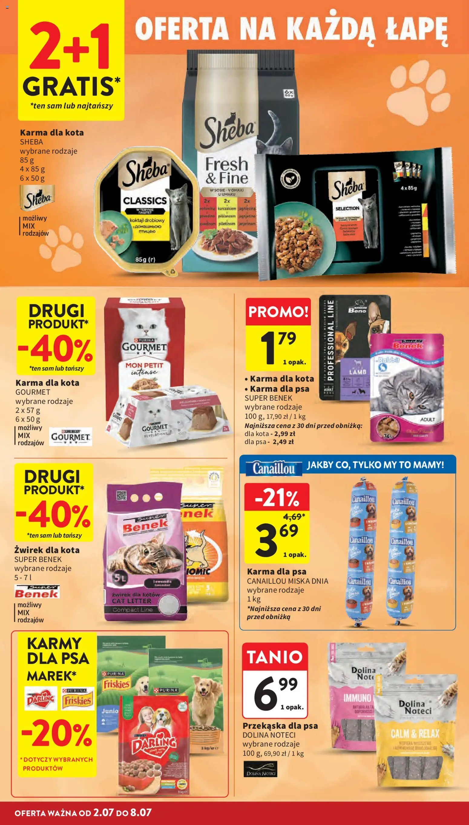 Intermarche gazetka od 02.07.2026 | Strona: 34 | Produkty: Żwirek dla kota, Jagnięcina, Karma dla kota, Wołowina