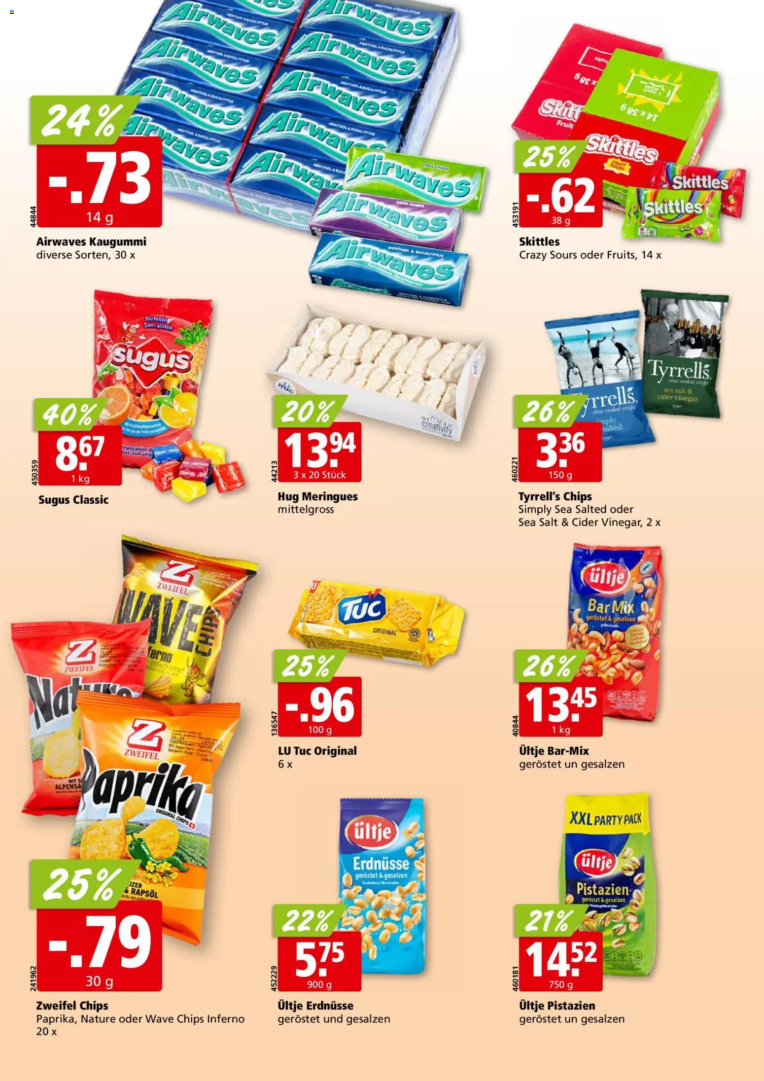 Aligro aktionen Chavannes, Matran, Genf, Sitten – gültig ab 10.08.2026 | Seite: 20 | Produkte: Erdnüsse, Rapsöl, Chips