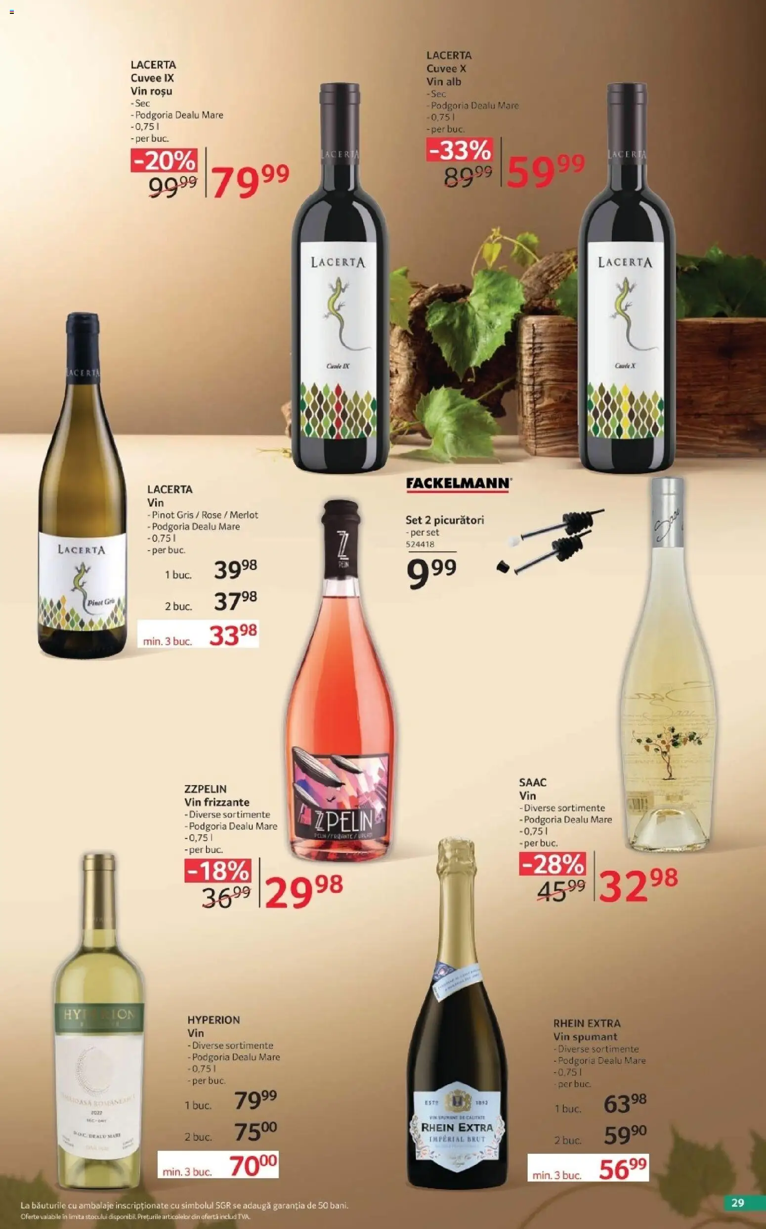 Noul catalog Selgros – valabil de la 02.10.2026 | Pagină: 29 | Produse: Vin rosu, Vin alb, Vin, Vin Frizzante