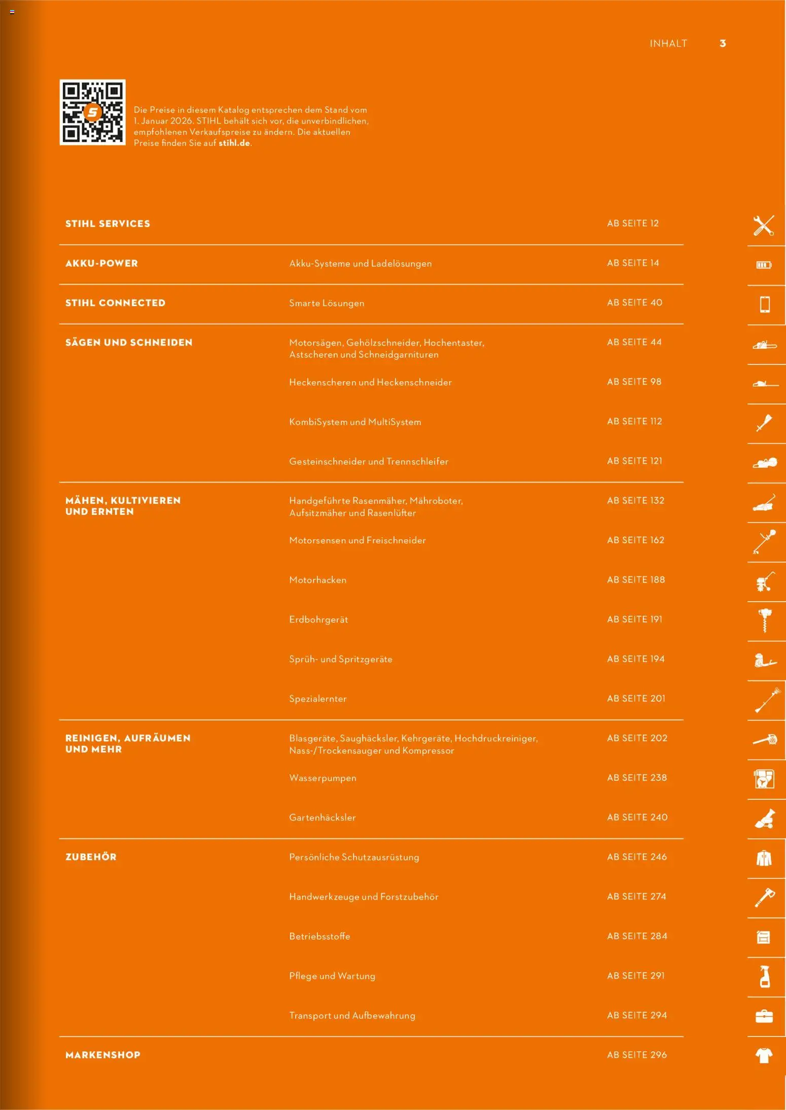 STIHL Katalog – gültig ab 01.01.2026 | Seite: 3