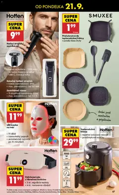 Biedronka leták platný od 17.09.2026 | Strana: 47 | Produkty: Pás, Zastrihávač vlasov, Strojček, Holiaci strojček