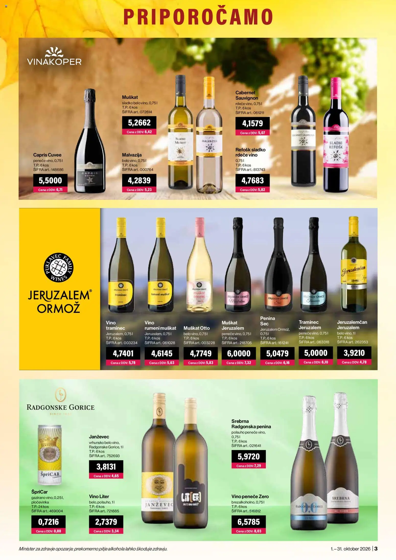 Novi Mercator katalog ponudbe – veljaven od 01.10.2026 | Stran: 3