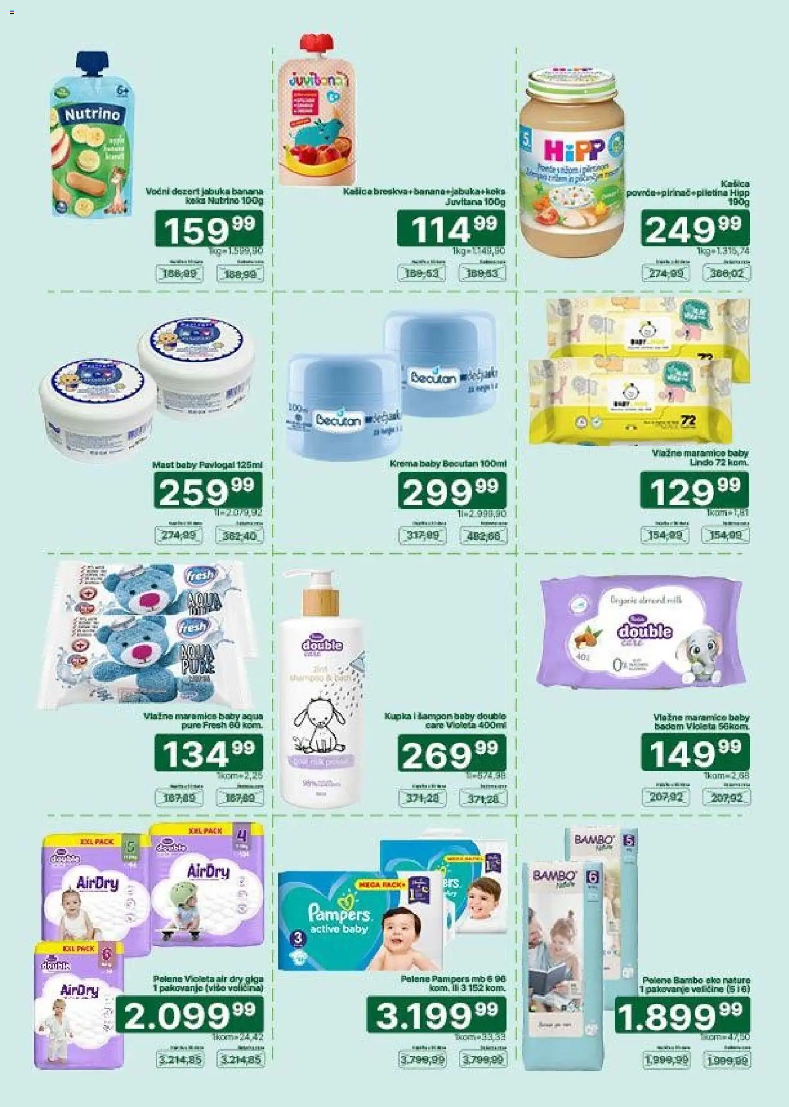 Univerexport katalog - važi od 17.08.2026 | Strana: 25 | Proizvode: Banana, Pampers, Šampon, Dezert
