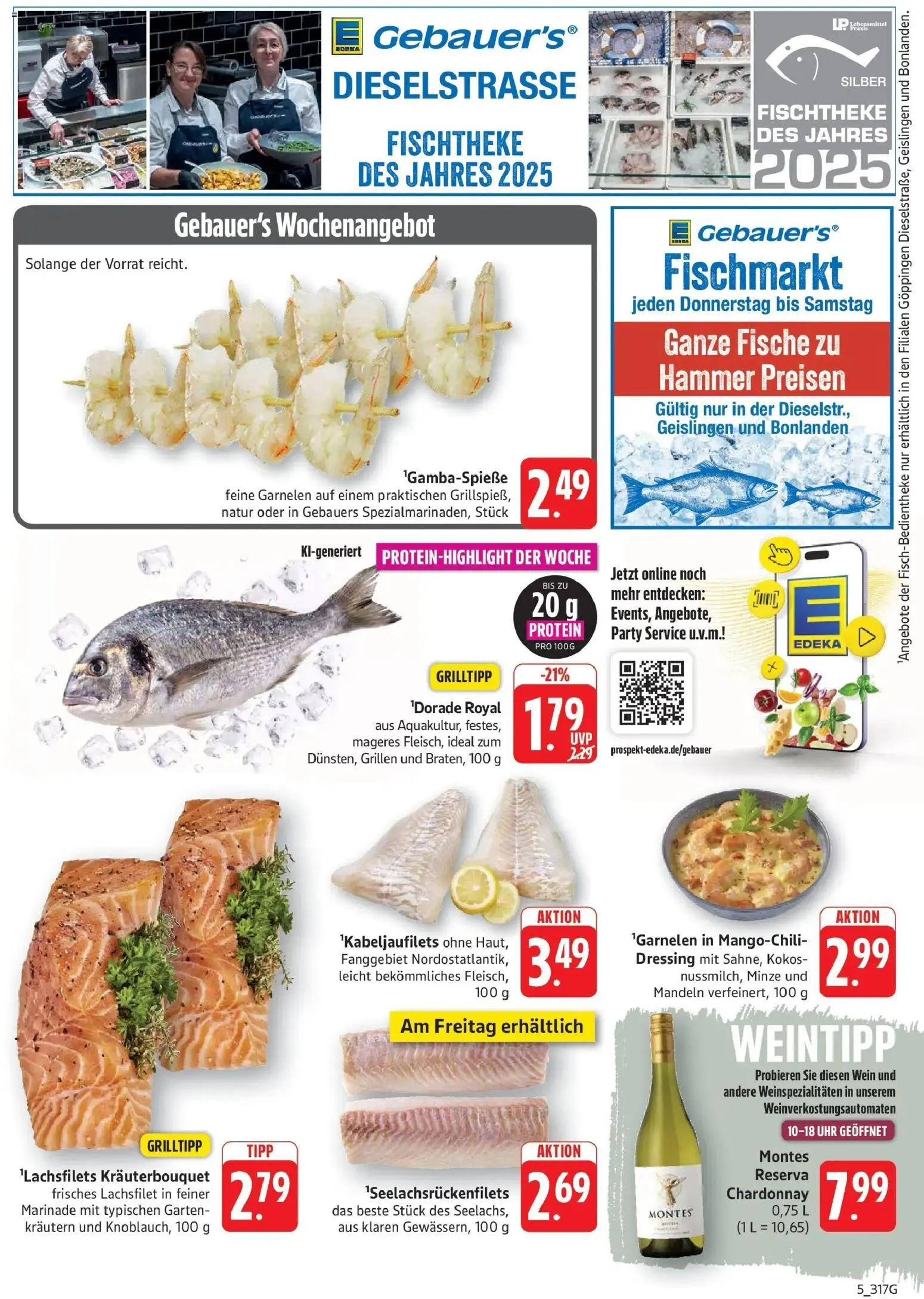 Edeka Prospekt Filderstadt-Bonlanden (ab 17.08.2026) » Angebote Online | Seite: 5 | Produkte: Dressing, Mandeln, Wein, Uhr