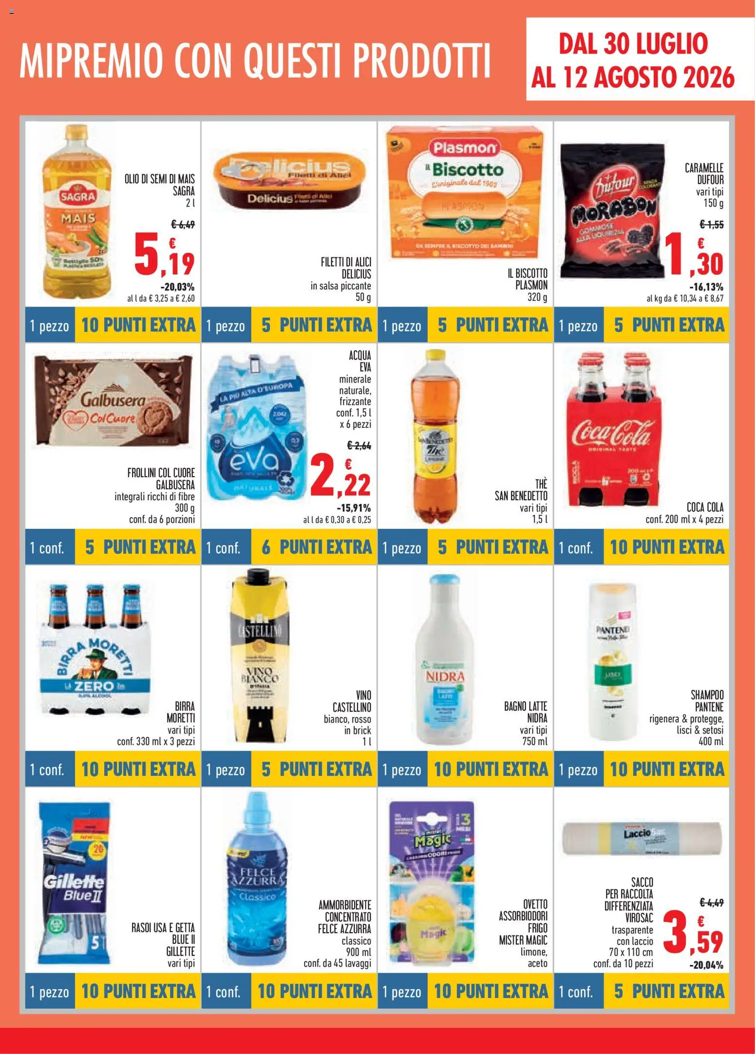 Volantino Conad del 16/07/2026 | Pagina: 7 | Prodotti: Shampoo, Birra Moretti, Frollini, Bagno