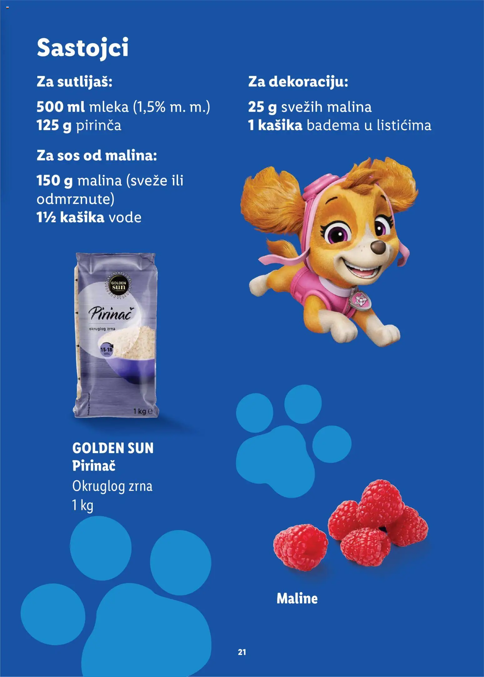 Lidl katalog - važi od 24.07.2026 | Strana: 21 | Proizvode: Sos, Malina, Pirinač