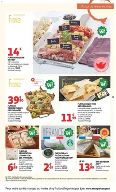 Auchan - Prévisualisation de Auchan - Offerts Foire aux vins valide à partir de 25/09/2026 | Page: 41 | Produits: Fruits, Brie de meaux aop, Médailles, Gouda
