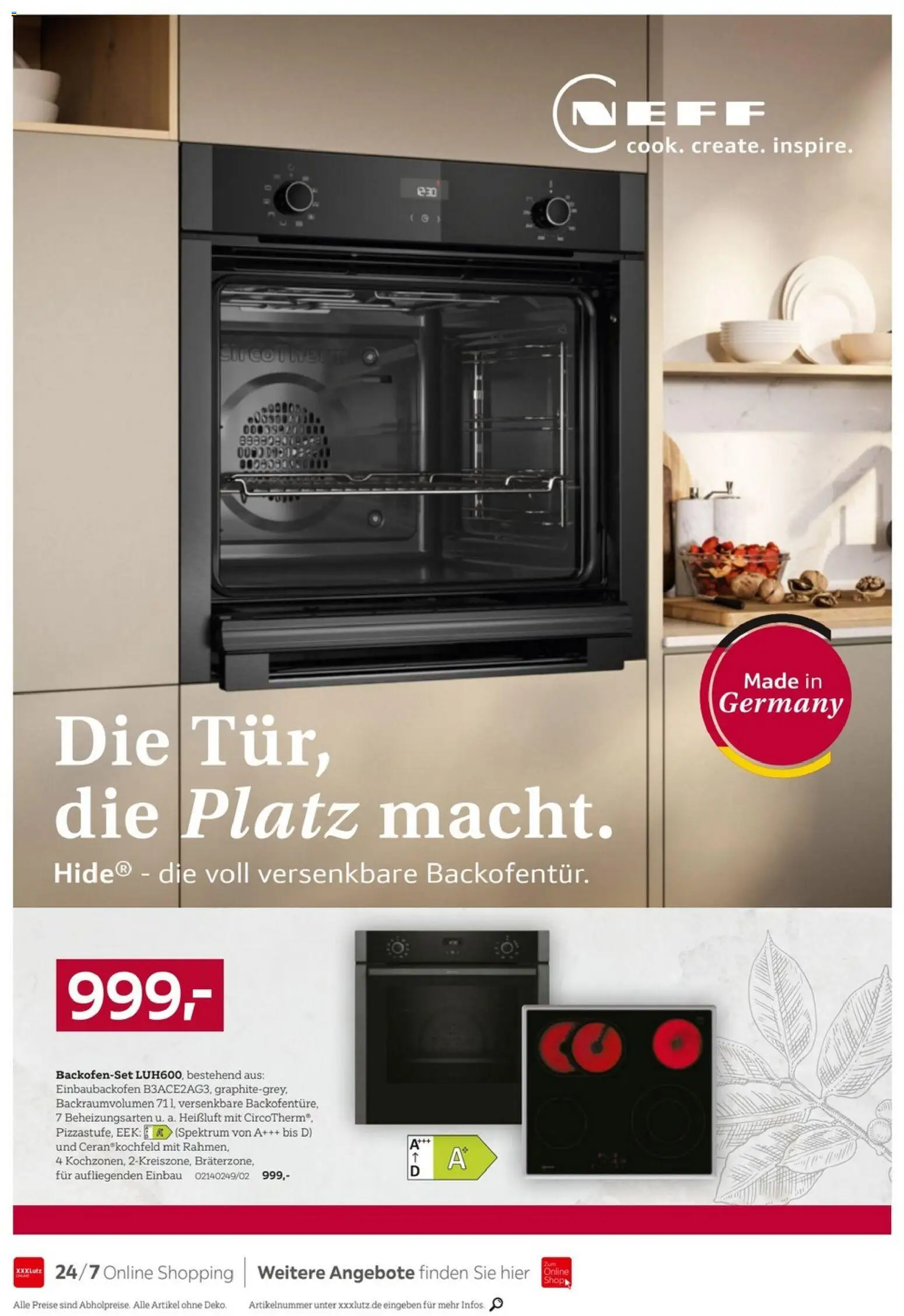 XXXLutz Küchenwelt – gültig ab 06.06.2026 | Seite: 12 | Produkte: Kochfeld