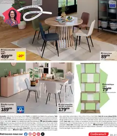 Conforama - Prévisualisation de Conforama catalogue valide à partir de 09.06.2026 | Page: 31 | Produits: Table extensible, Mousse, Table, Chaise