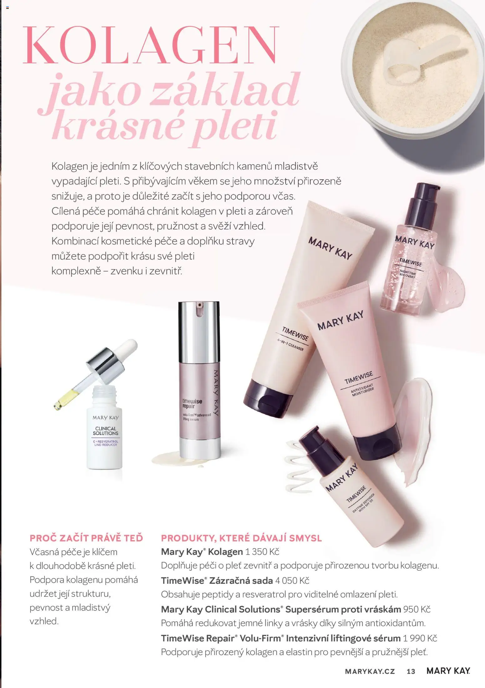 Mary Kay kniha o kráse od 01.07.2026 | Strana: 13 | Produkty: Sérum, Kolagen