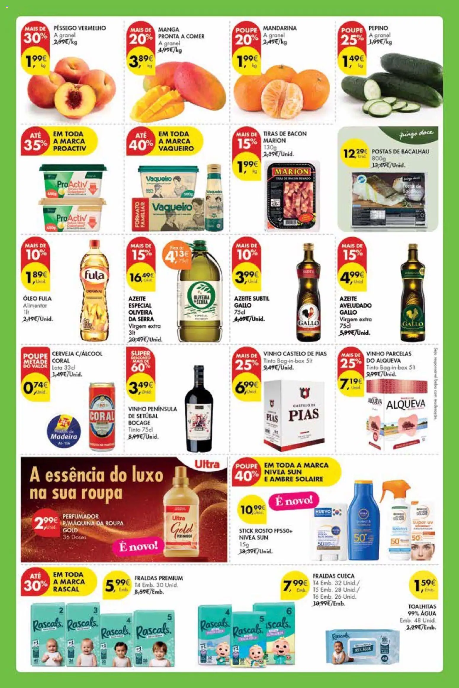 Pingo Doce Poupe este Fim de Semana Madeira │ válido de 17/07/2026 | Página: 2 | Produtos: Agua, Azeite, Bacon, Vinho