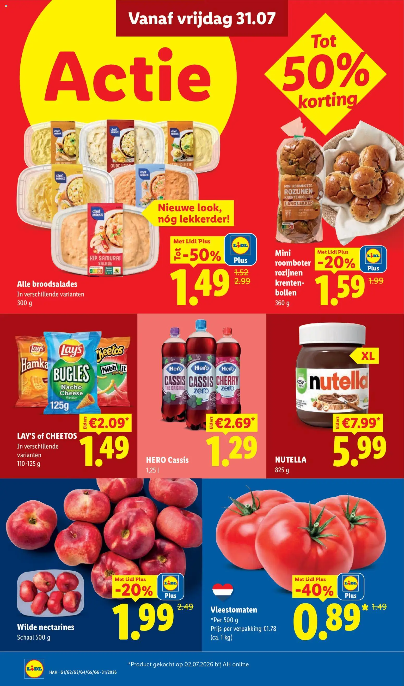 {H1} | Pagina: 4 | Producten: Nectarines, Salade, Rozijnen, Mini pillecukor