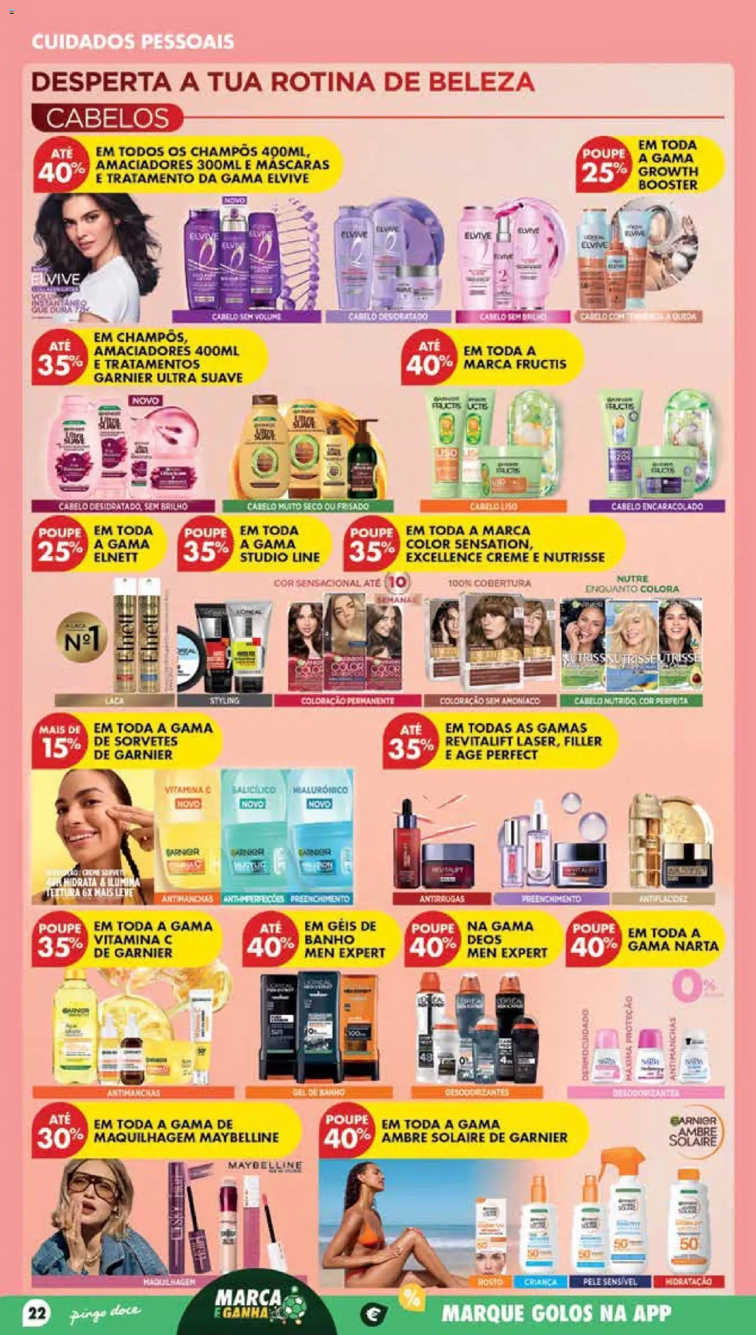 Pingo Doce Poupe Esta Semana Madeira │ válido de 14/07/2026 | Página: 22 | Produtos: Maquilhagem, Gel de banho, Banho, Creme