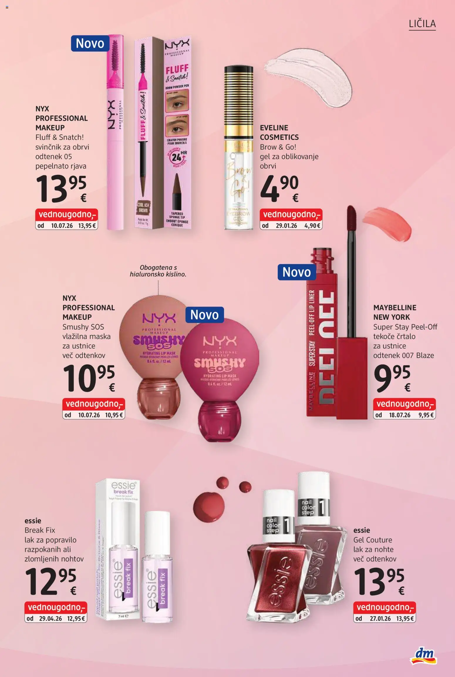 Novi DM Drogerie Markt katalog ponudbe – veljaven od 01.09.2026 | Stran: 17 | Izdelki: Licila, Lak za nohte, Maska, Svinčnik