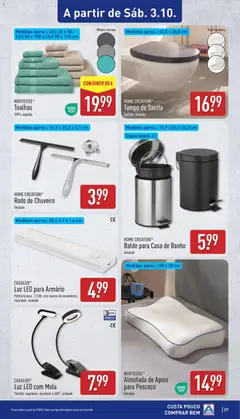 Pré-visualização CASALUX® Luz LED com Mola, Luz LED com mola; sortido; regulável; ajustável a 360°; unidade. válido de 28/09/2026 | Página: 27 | Produtos: Balde, Algodão, Almofada, Chuveiro