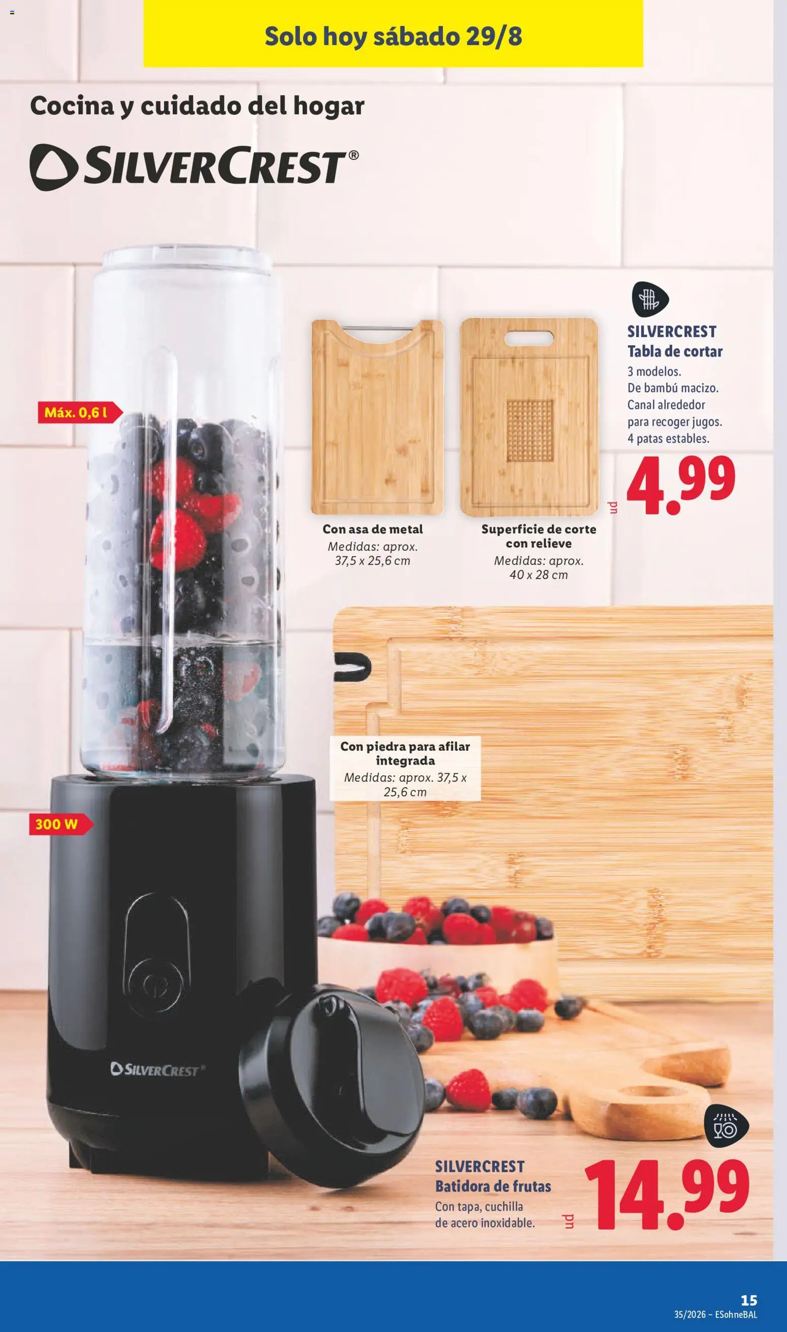 Lidl folleto de bazar │ válido desde el 24/08/2026 | Página: 27 | Productos: Tabla de cortar, Cocina, Batidora