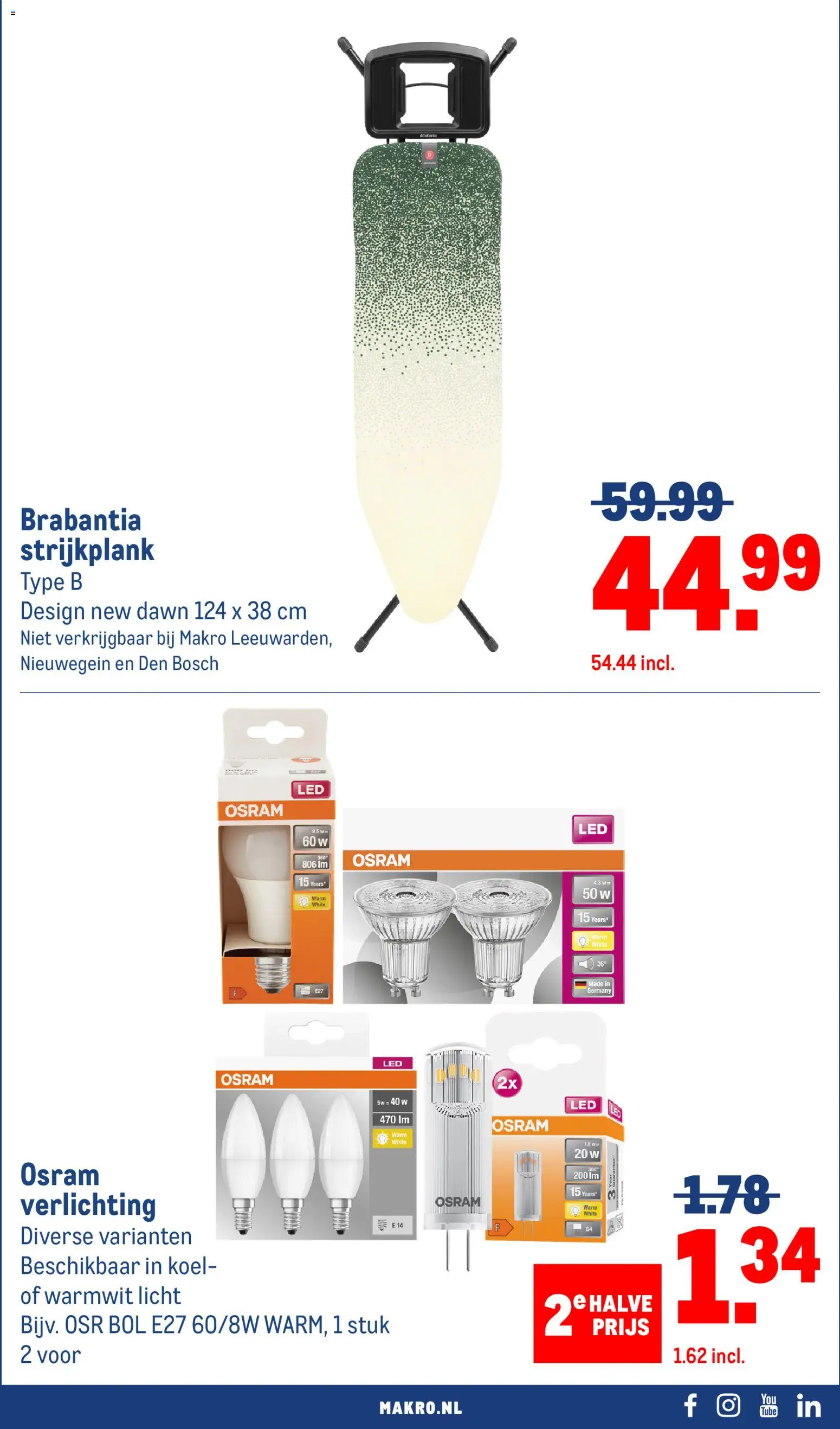 {H1} | Pagina: 38 | Producten: Strijkplank, Bol, Verlichting