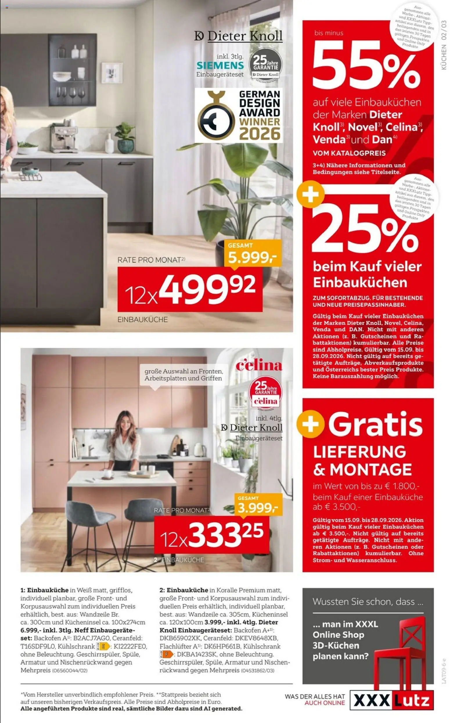 XXXLutz Küchen gültig ab 15.09.2026 | Seite: 3