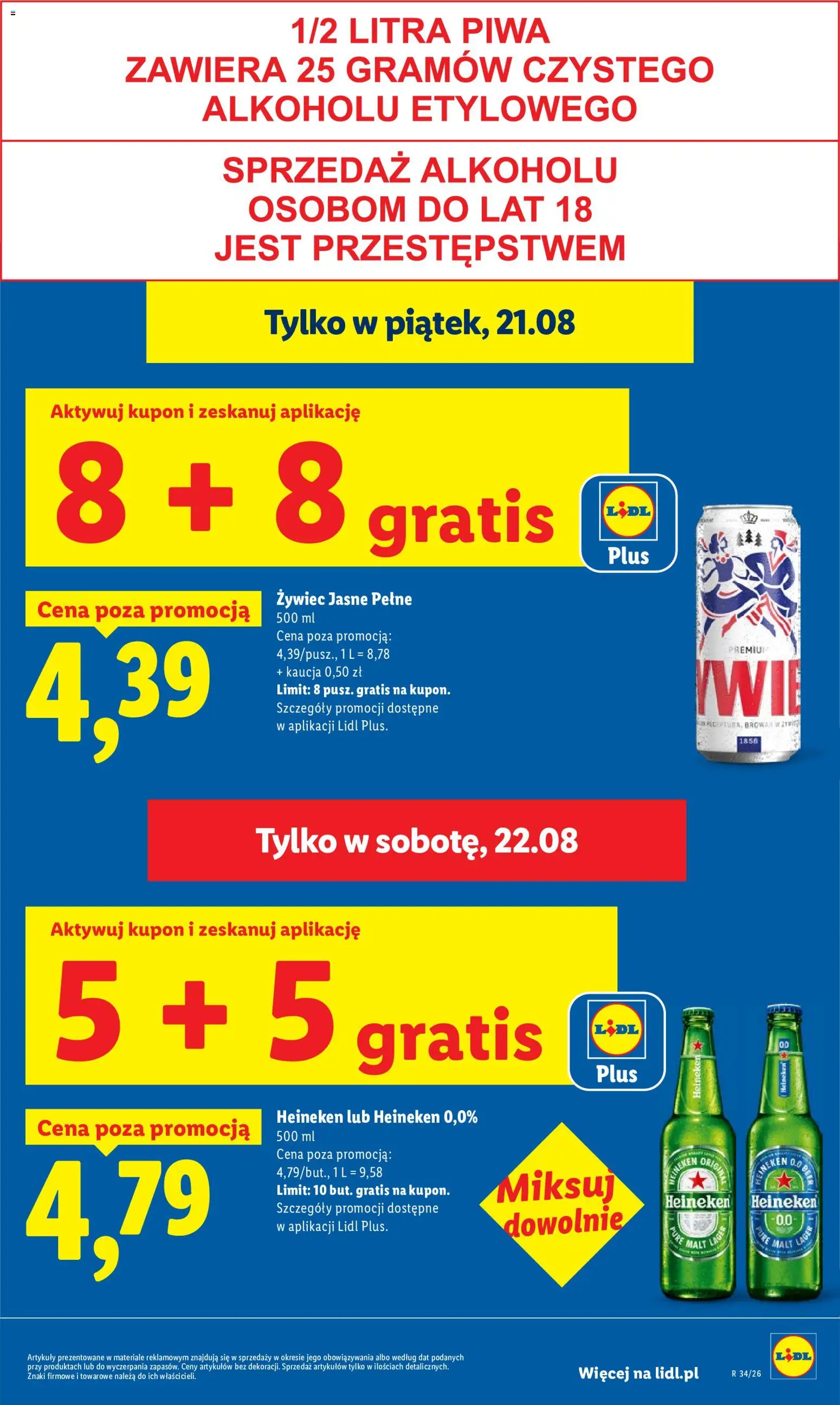 Lidl Polsko leták od 20.08.2026 | Strana: 27 | Produkty: Heineken