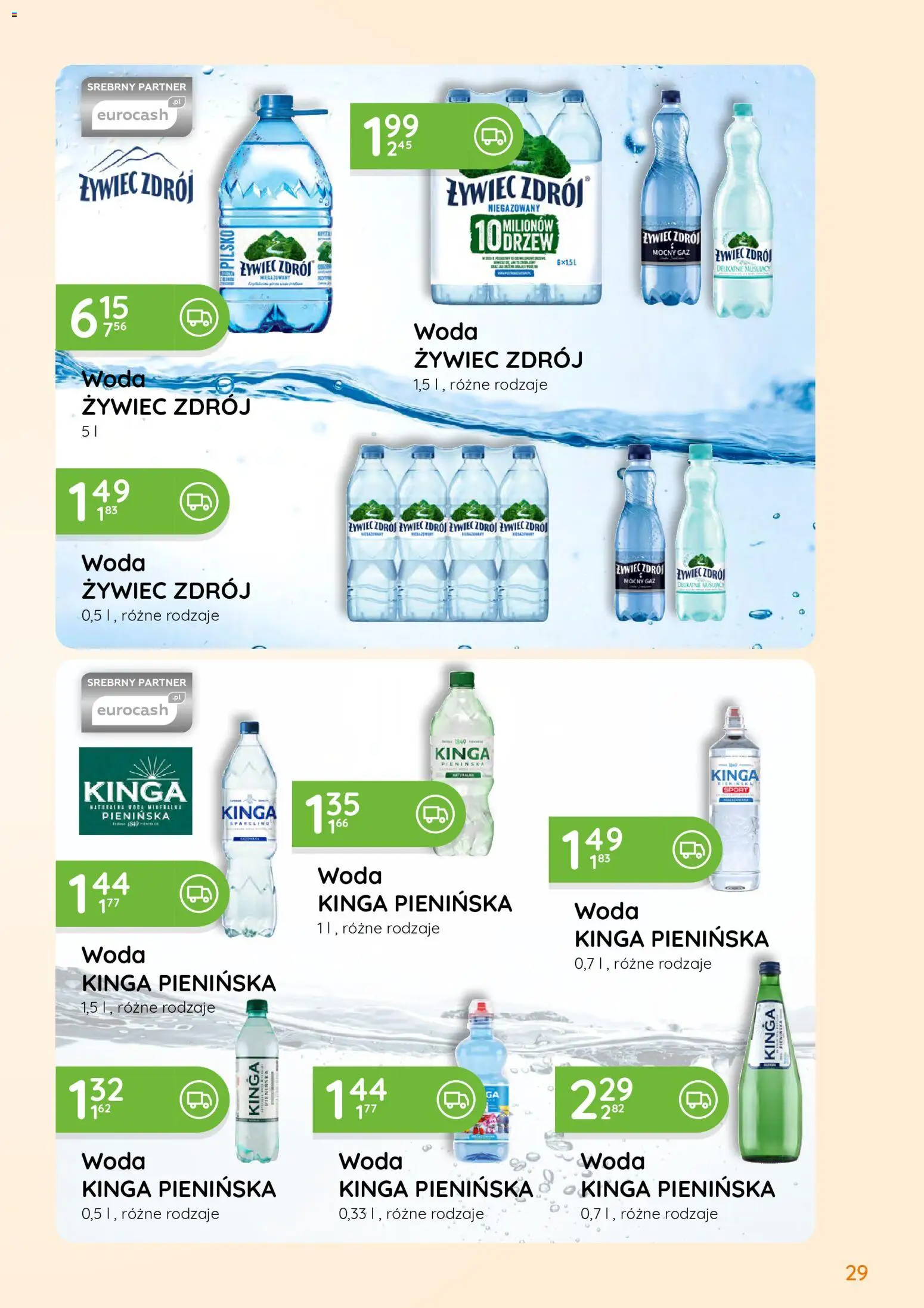 Eurocash gazetka - Oferta Handlowa od 01.06.2026 | Strona: 29 | Produkty: Woda żywiec, Woda