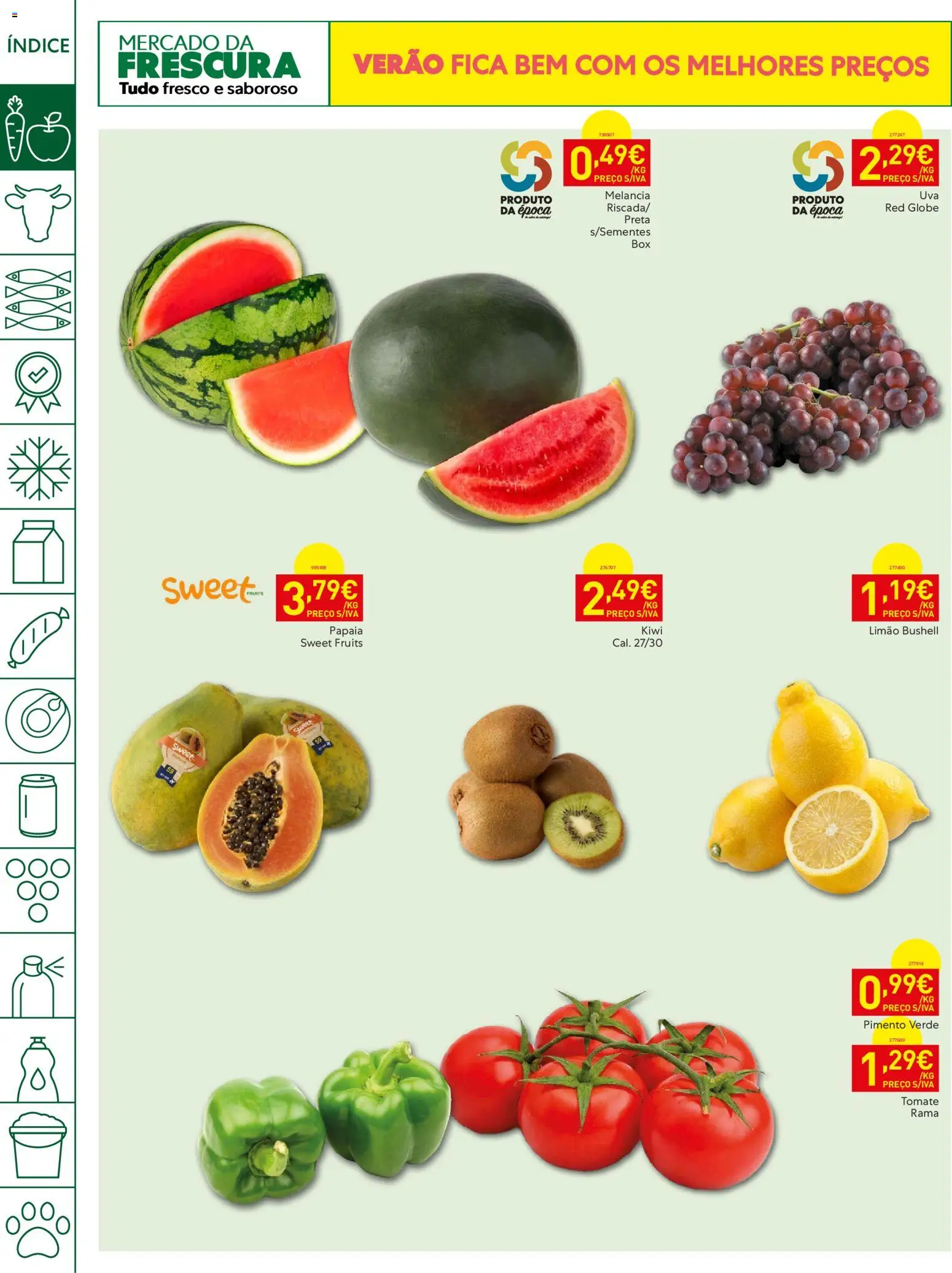 Recheio folheto │ válido de 11/08/2026 | Página: 2 | Produtos: Tomate, Melancia, Kiwi, Pimento
