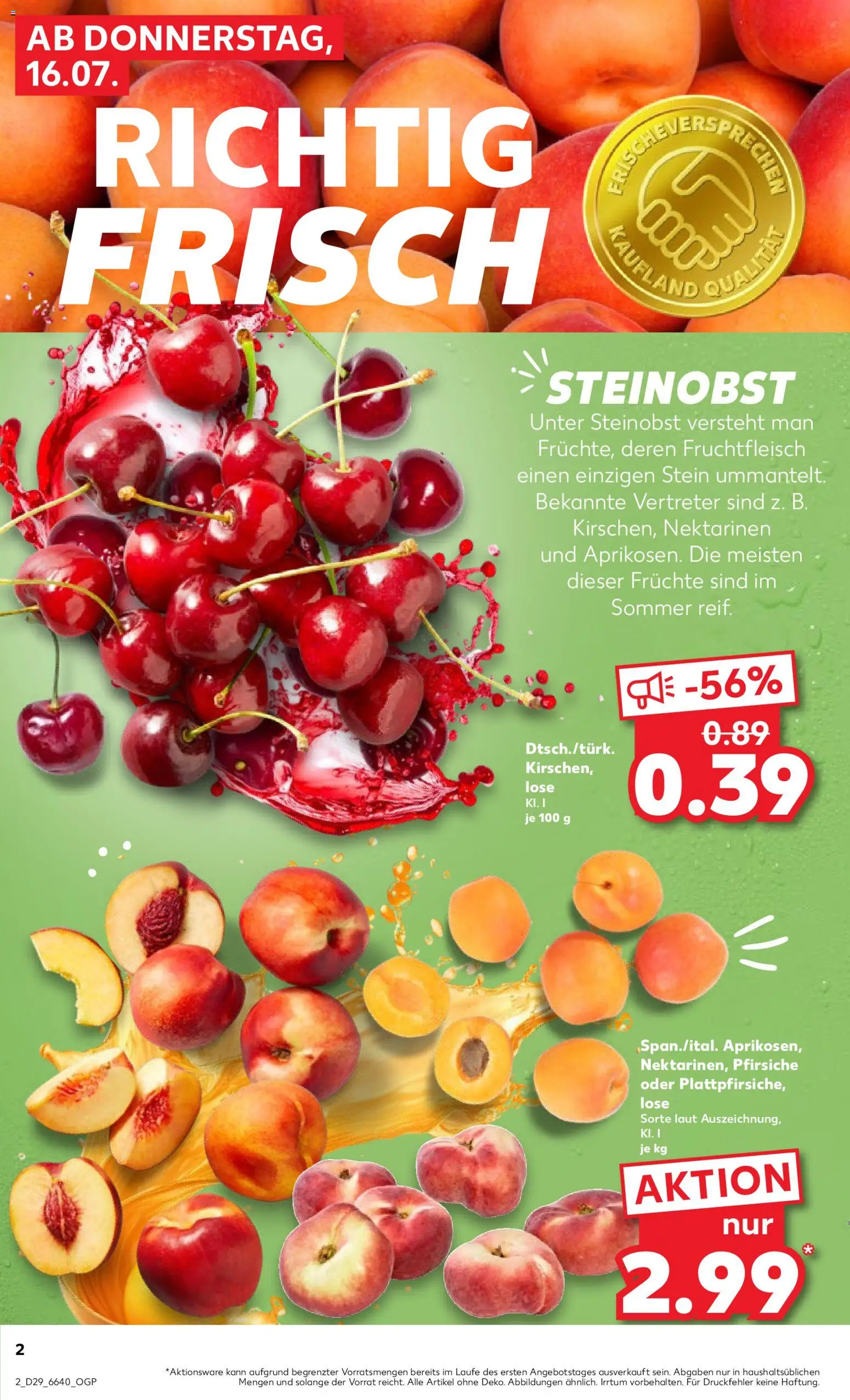 Kaufland Prospekt – gültig ab 16.07.2026 | Seite: 2 | Produkte: Nektarinen
