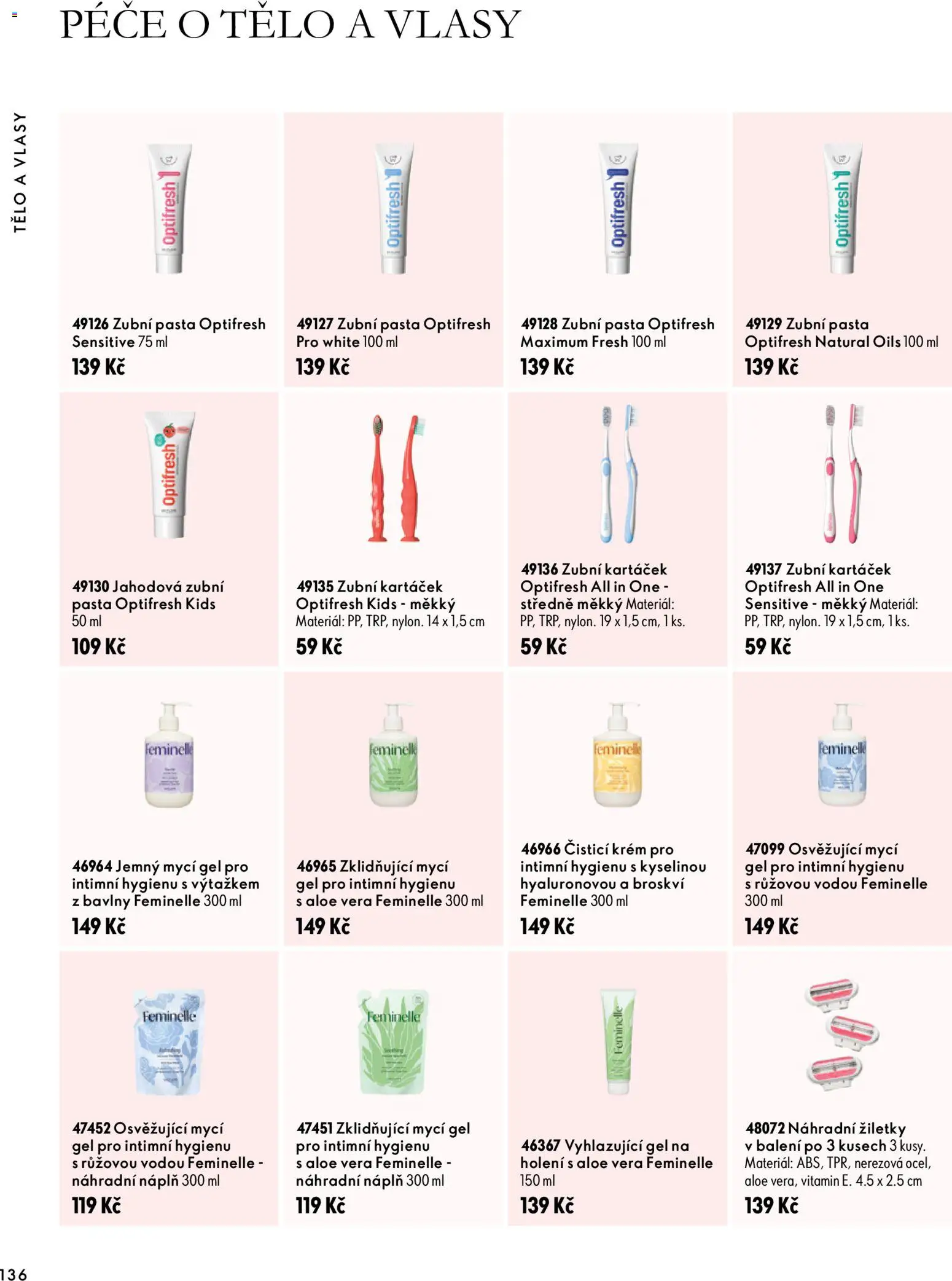 Oriflame katalog Novage+ Proceuticals od 30.09.2026 | Strana: 136 | Produkty: Zubní kartáček, Krém, Mycí gel, Aloe vera