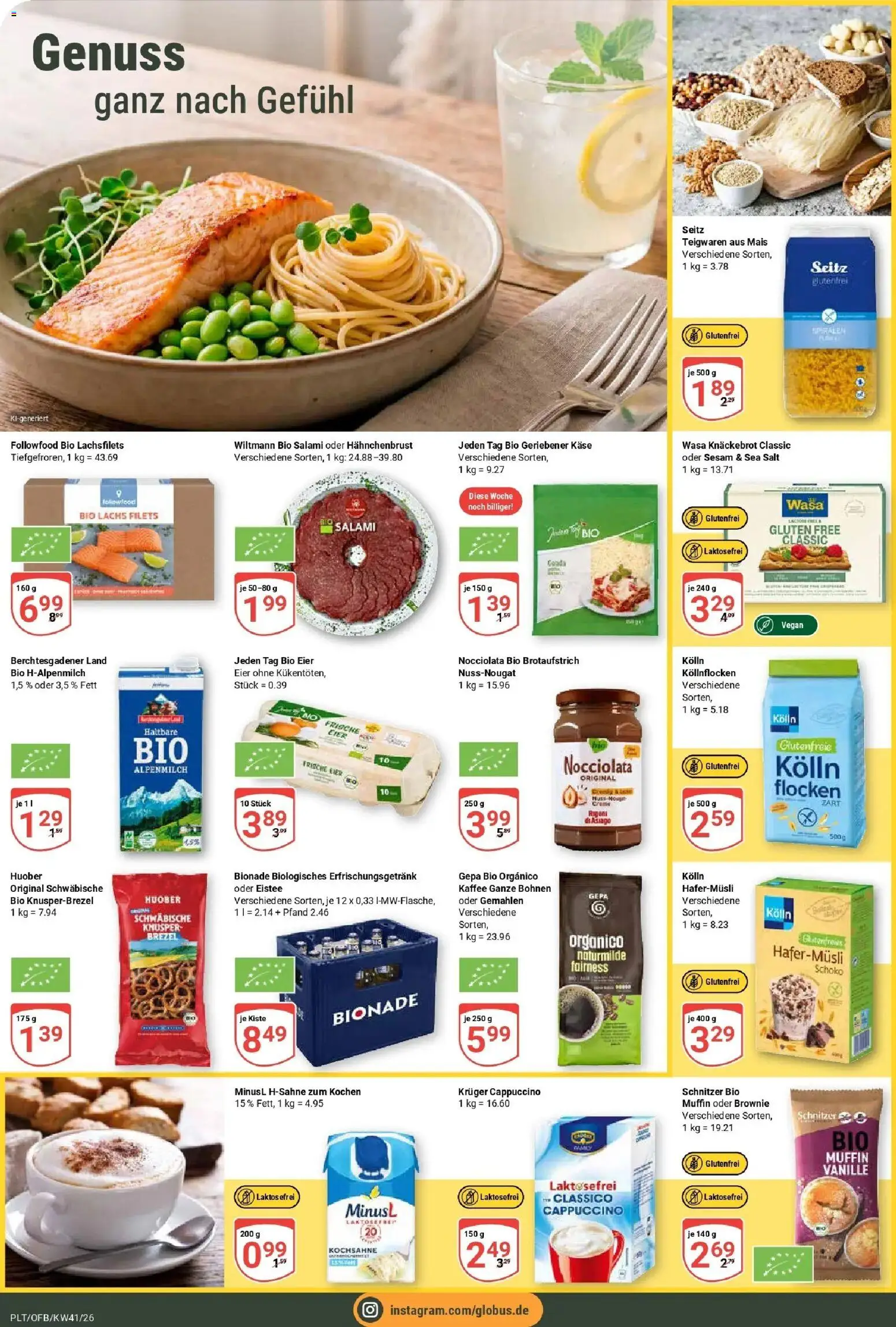 Globus Prospekt Plattling (ab 05.10.2026) » Angebote online | Seite: 12 | Produkte: Kaffee, Vanille, Salami, Flocken