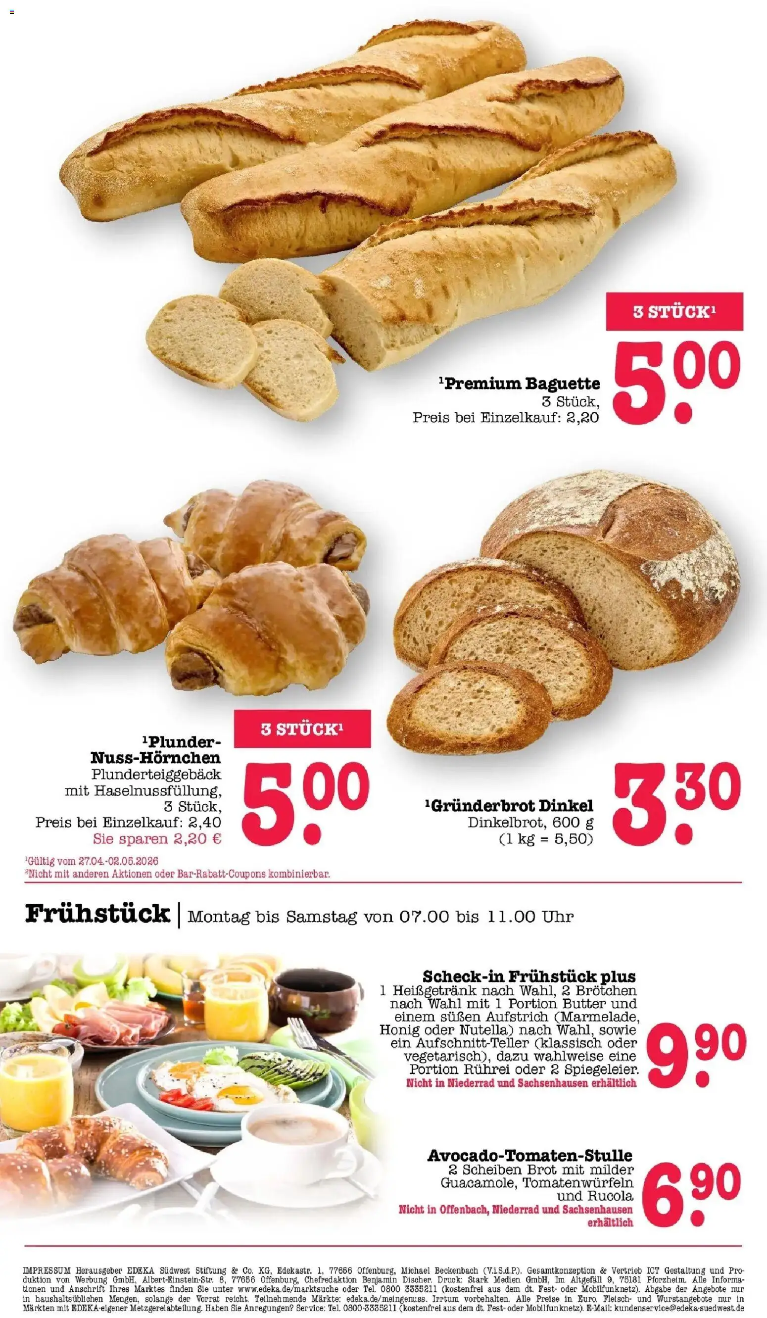 Edeka prospekt Offenbach	 – gültig ab 27.04.2026 | Seite: 31 | Produkte: Butter, Rucola, Baguette, Nutella