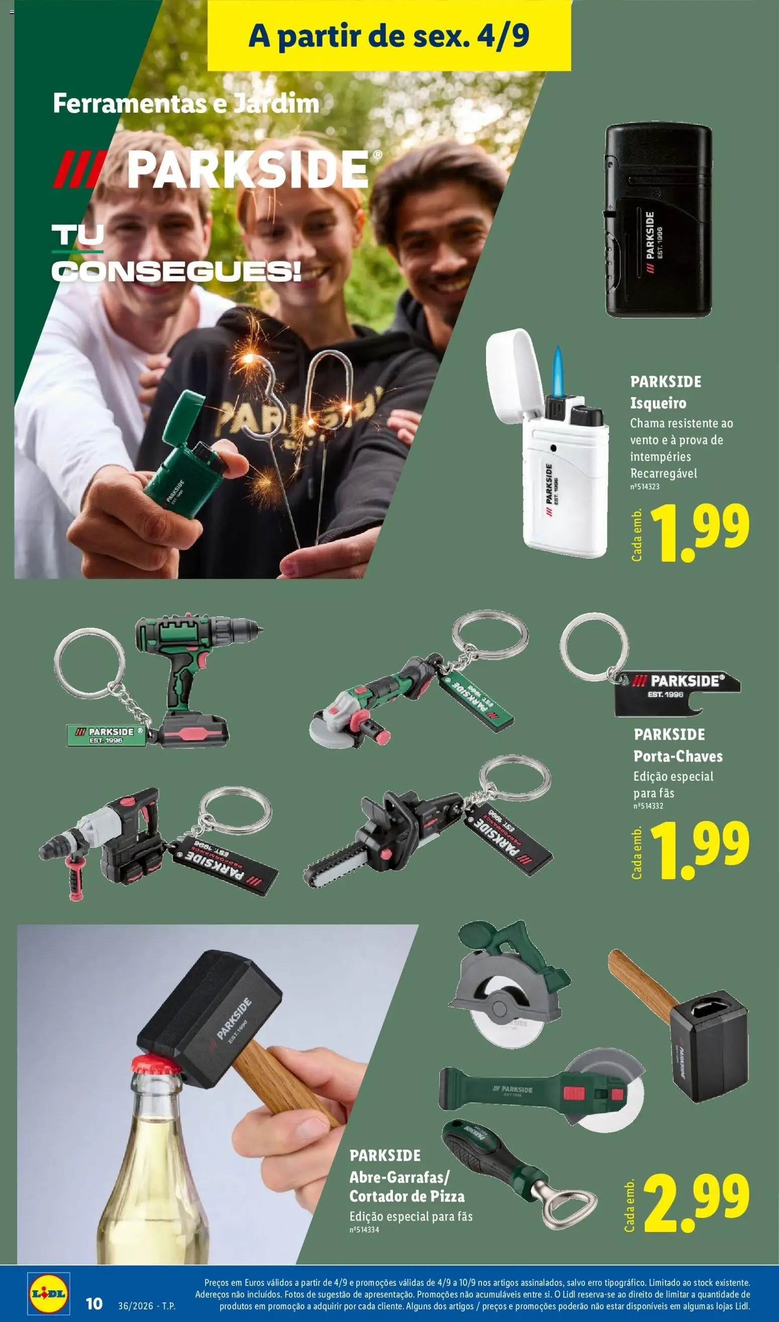 Lidl folheto Fim de Semana │ válido de 04/09/2026 | Página: 12 | Produtos: Cortador, Ferramentas, Pizza
