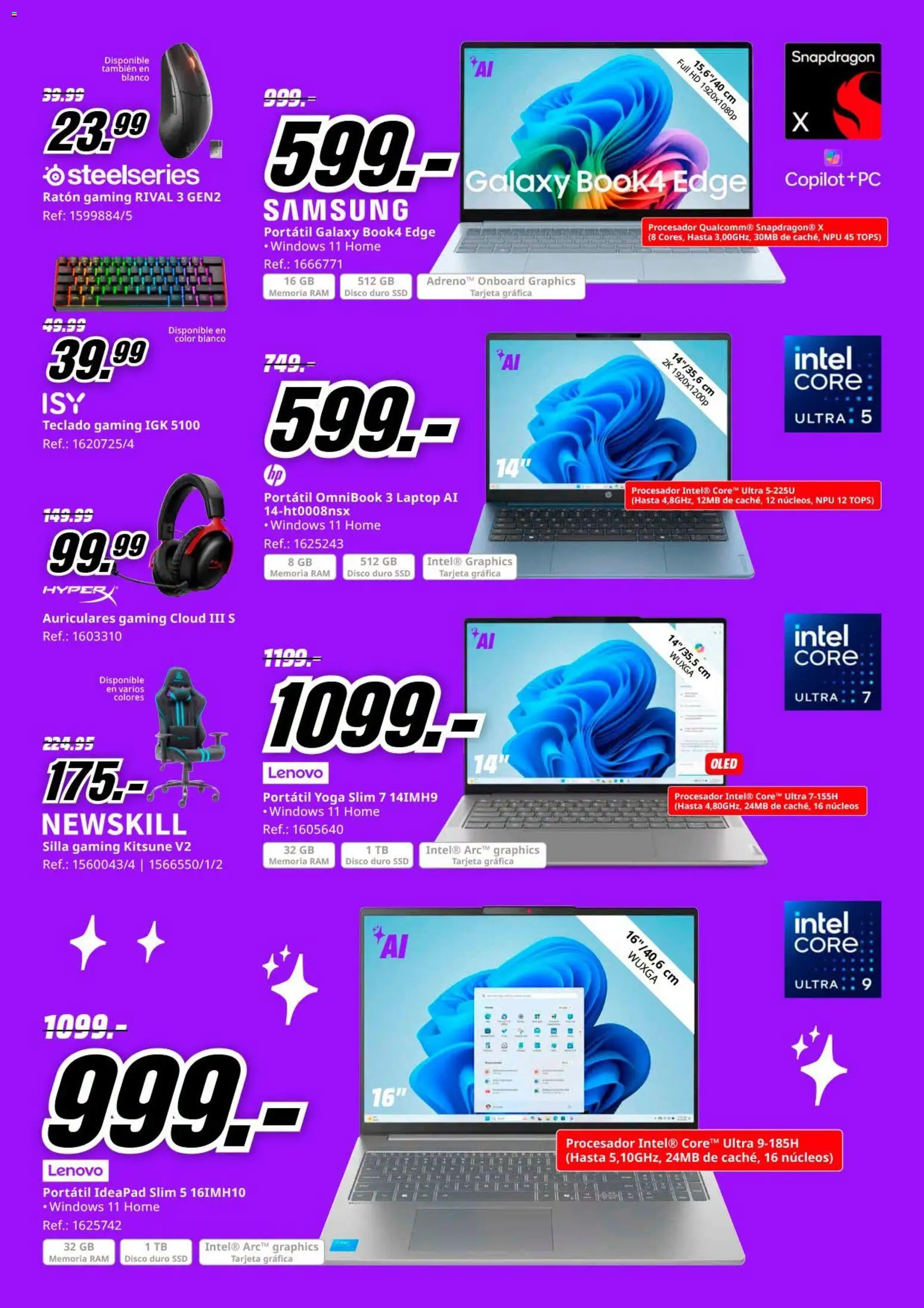 Media Markt folleto │ válido desde el 24/07/2026 | Página: 32 | Productos: Ratón gaming, Teclado, Disco, Silla