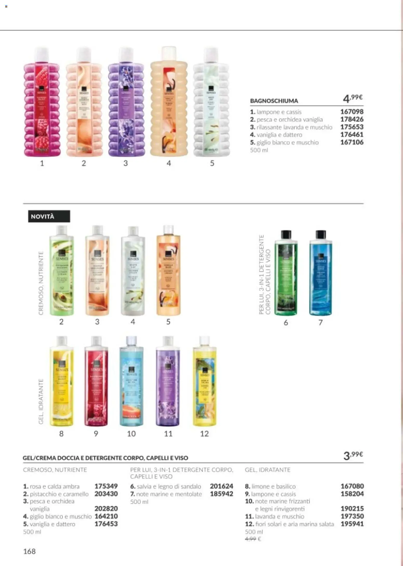 Volantino Avon del 01/10/2026 | Pagina: 168 | Prodotti: Detergente, Lampone, Orchidea, Doccia