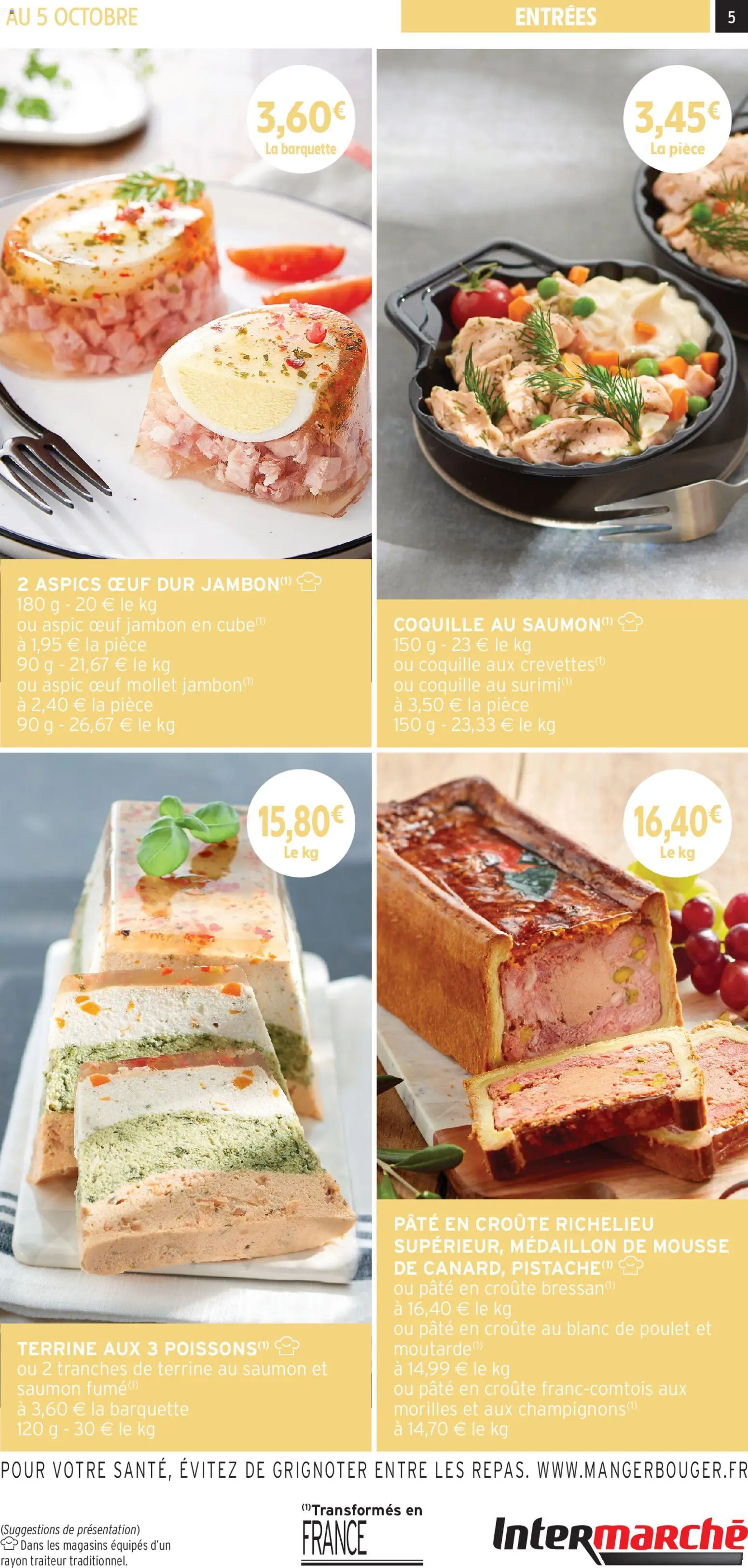 {H1} | Page: 5 | Produits: Saumon fumé, Mousse, Crevettes, Saumon