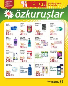 15 Ağustos 2026 tarihinden itibaren geçerli olan Özkuruşlar kataloğu önizlemesi | Sayfa: 2