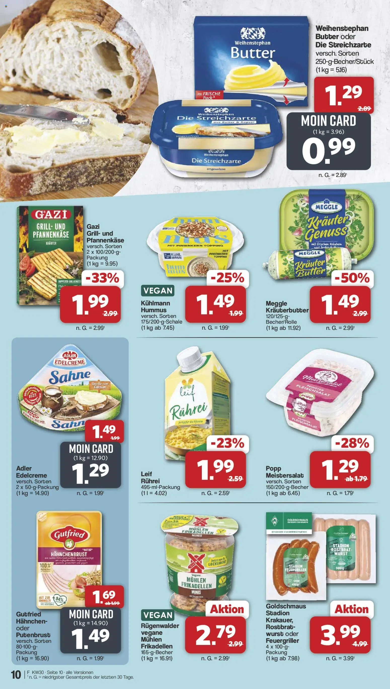 Famila Nordwest Prospekt – gültig ab 20.07.2026 | Seite: 10 | Produkte: Grill, Wurst, Sahne, Hahnchenbrust
