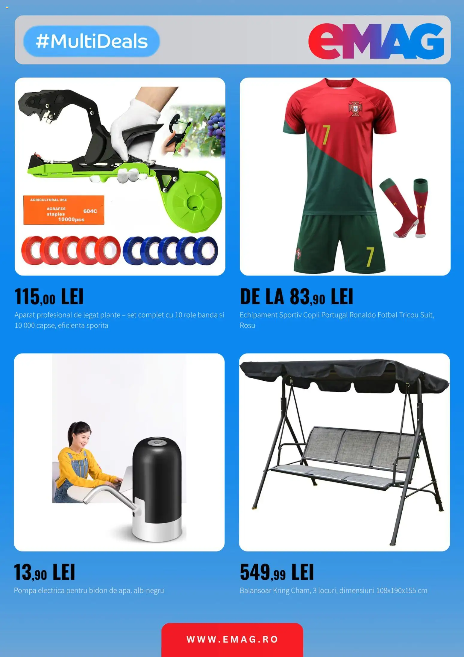 Noul catalog Emag – valabil de la 20.05.2026 | Pagină: 5 | Produse: Role, Balansoar, Tricou