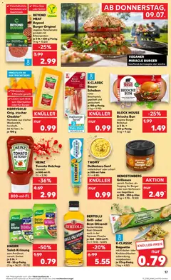 Kaufland DE -DE Folder - Voorbeeld van een folder van Kaufland DE, geldig van 09-07-2026 | Pagina: 17 | Producten: Ketchup, Baguette, Bacon, Bal