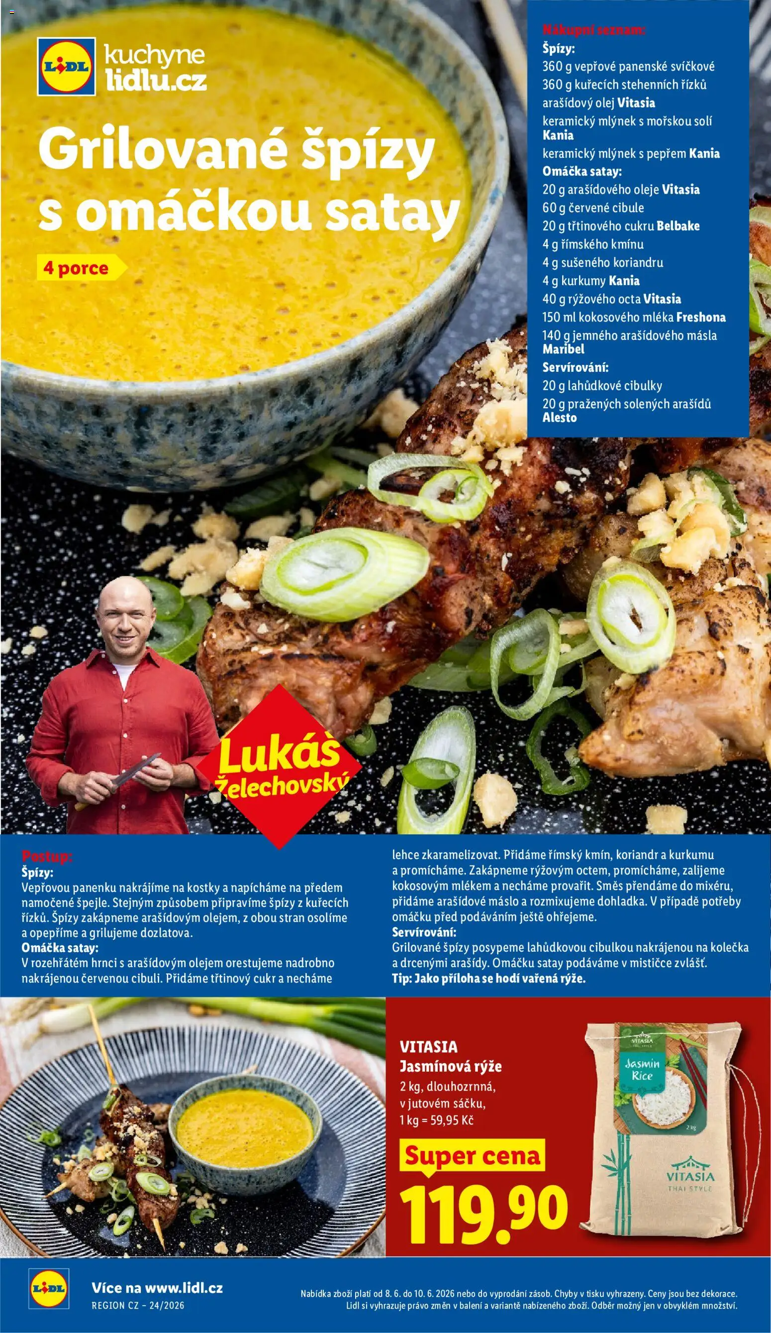 Lidl leták od 08.06.2026 | Strana: 30 | Produkty: Olej, Třtinový cukr, Rýže, Cukr