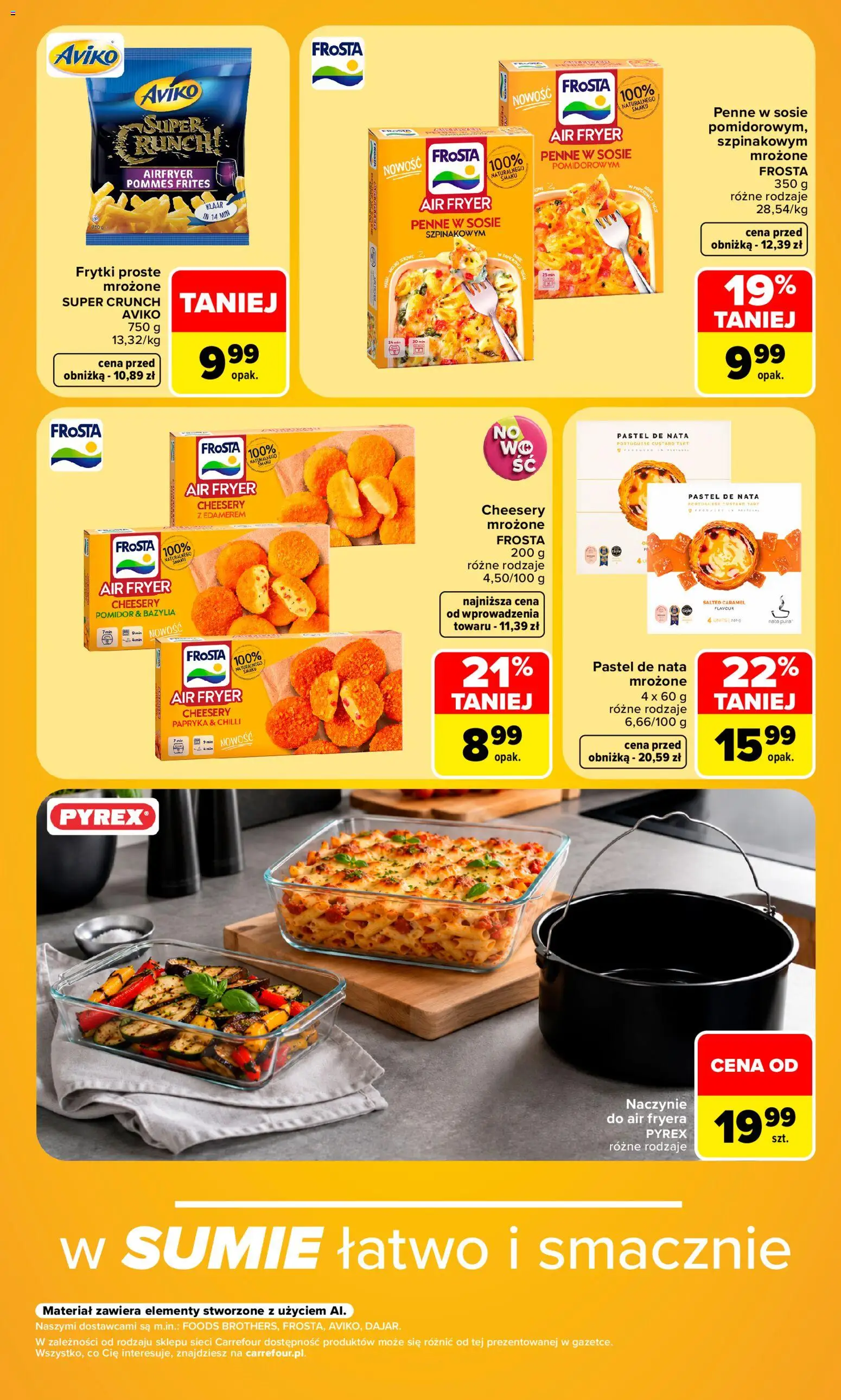 Carrefour gazetka - Air fryer od 21.09.2026 | Strona: 3 | Produkty: Penne, Pastel de nata, Pomidor, Papryka