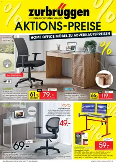 Zurbrüggen Büro Abverkauf ab 22.06.2026 gültig