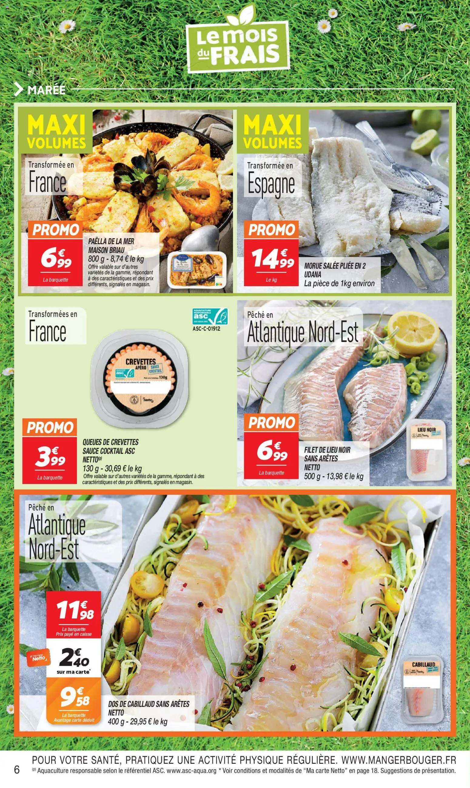 {H1} | Page: 6 | Produits: Pêche, Crevettes, Morue, Dos de cabillaud