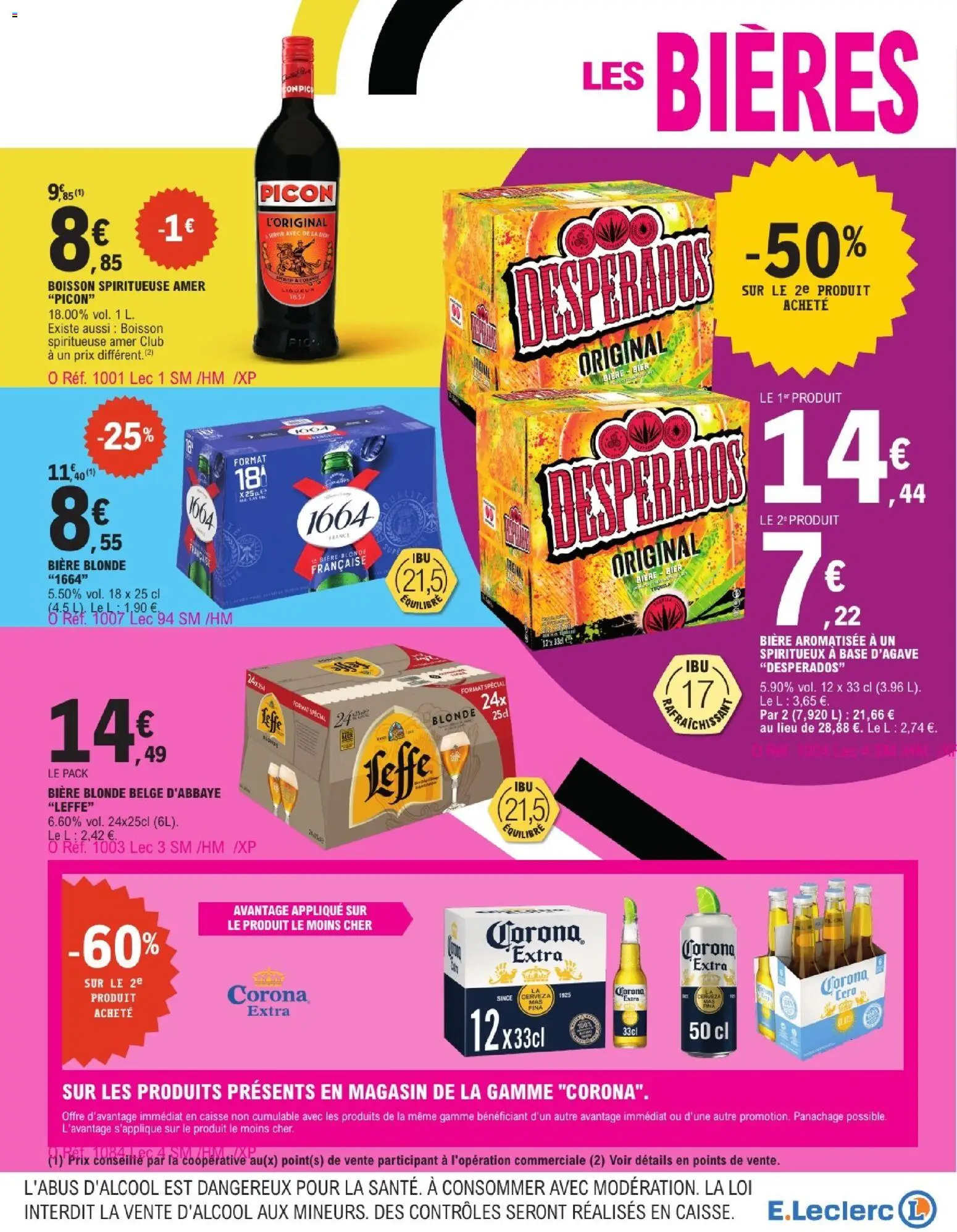 {H1} | Page: 3 | Produits: Desperados, Base, Bière blonde, Bière aromatisée