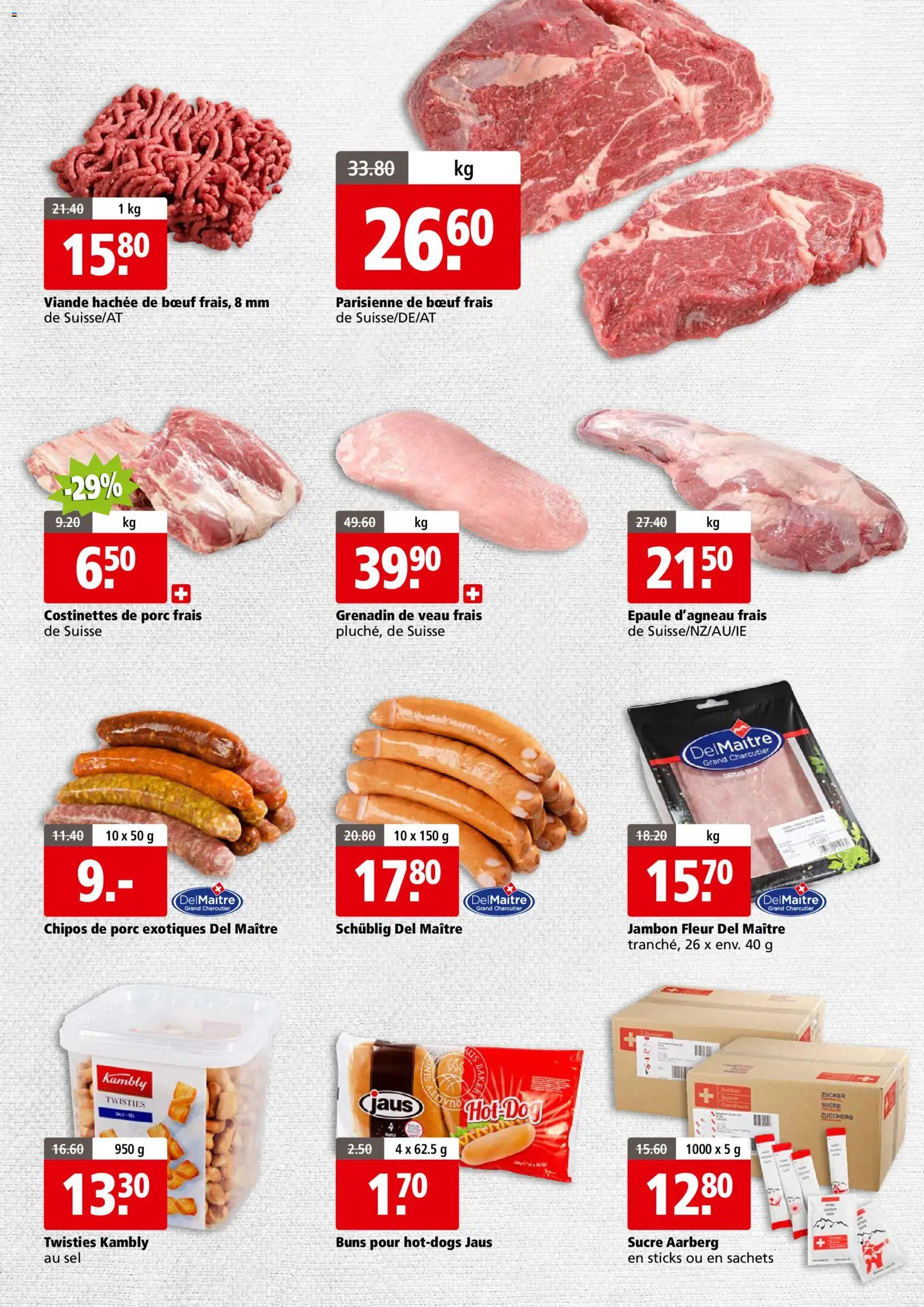 Aligro aktionen Business Chavannes, Matran, Genève, Sion – gültig ab 08.06.2026 | Seite: 3 | Produkte: Zucker