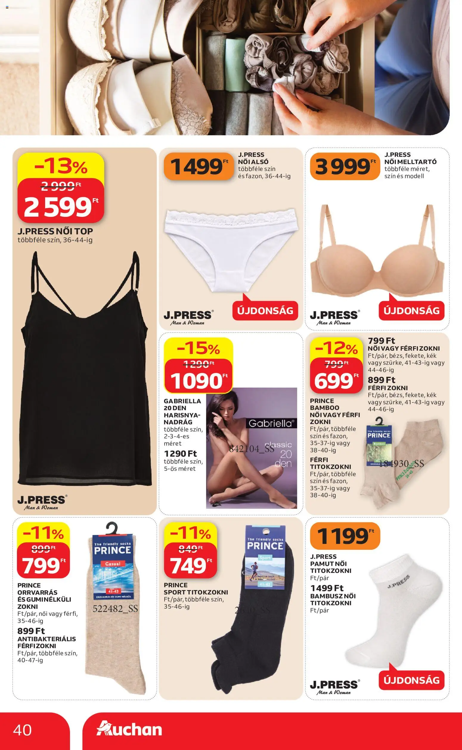 Auchan akciós ujság - amely érvényes a következő dátumtól: 2026.09.03. | Oldal: 40