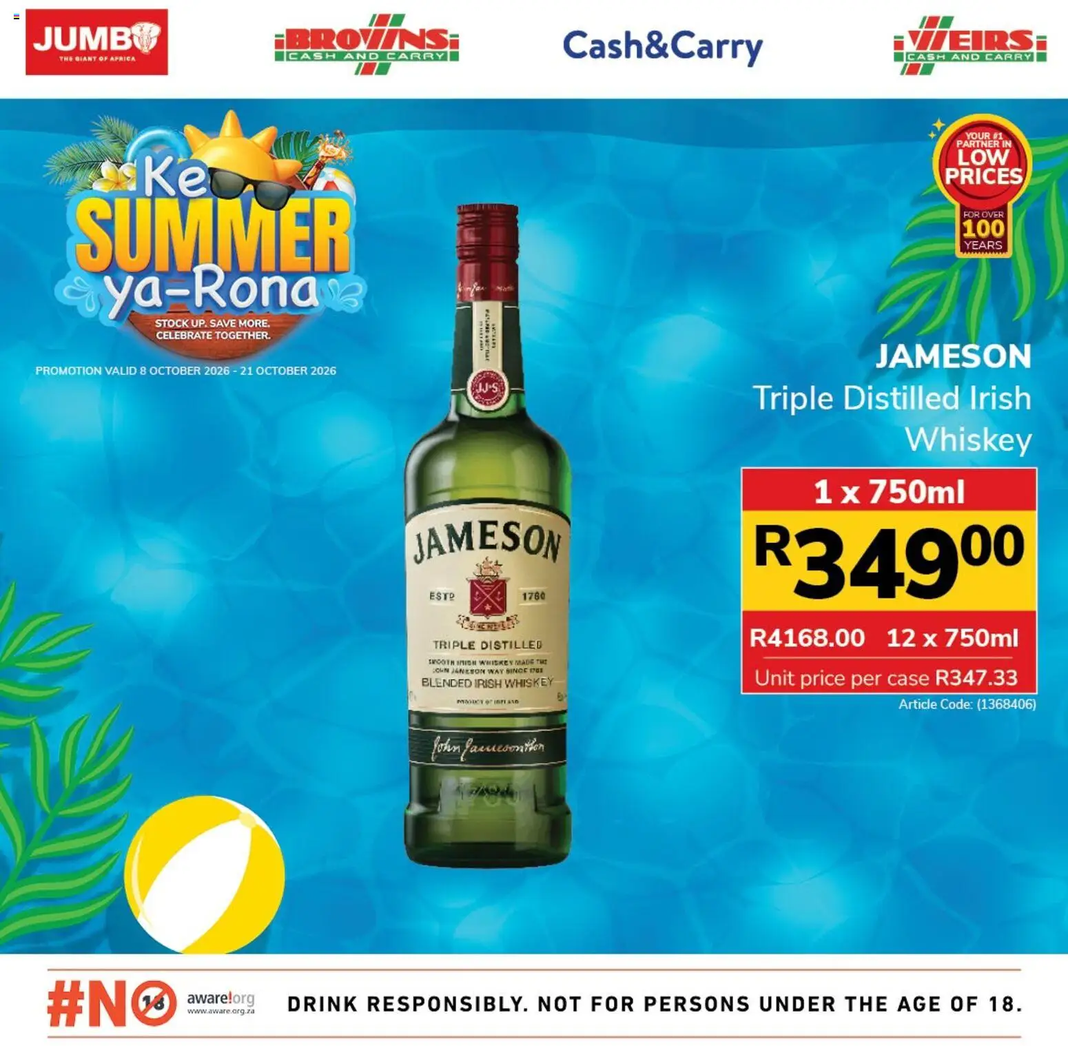 New Jumbo catalogue – valid from 08/10/2026 | Page: 5 | Products: Case, Whiskey, Stock