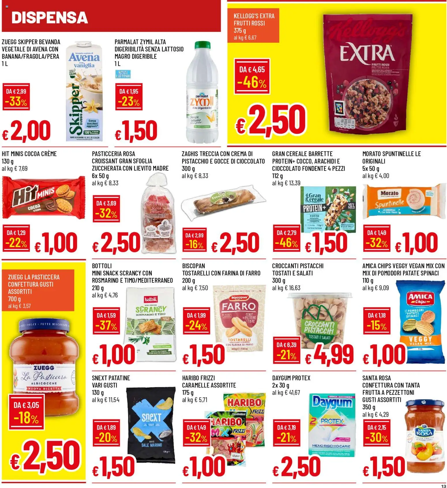 Volantino Galassia del 25/06/2026 | Pagina: 13 | Prodotti: Patatine, Farina, Pomodori, Pistacchi