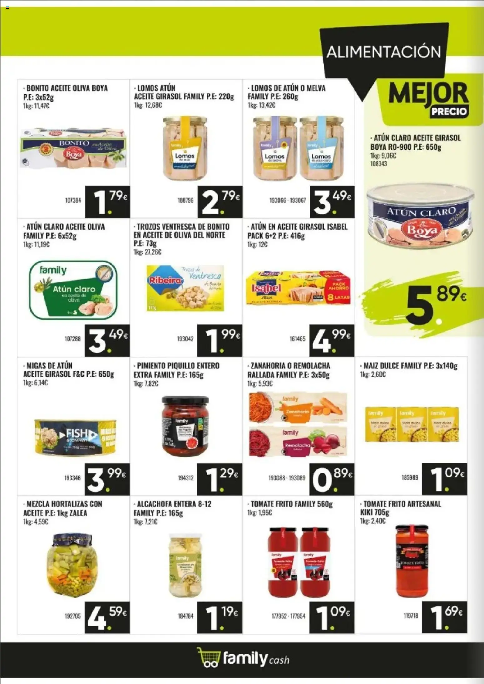 Family Cash folleto │ válido desde el 11.05.2026 | Página: 7 | Productos: Aceite, Κάδος απορρυμάτων, Aceite de oliva, Atún claro
